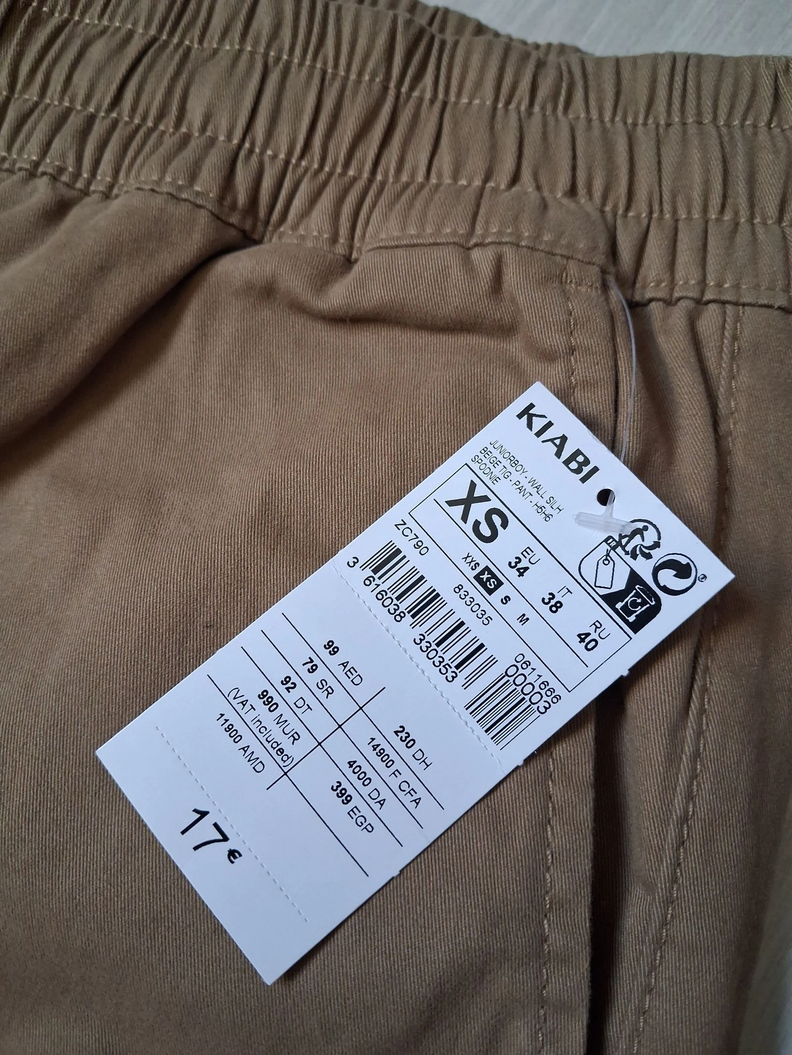 Calça jogger cargo KIABI camelo nova com etiqueta tamanho pp – photo 6